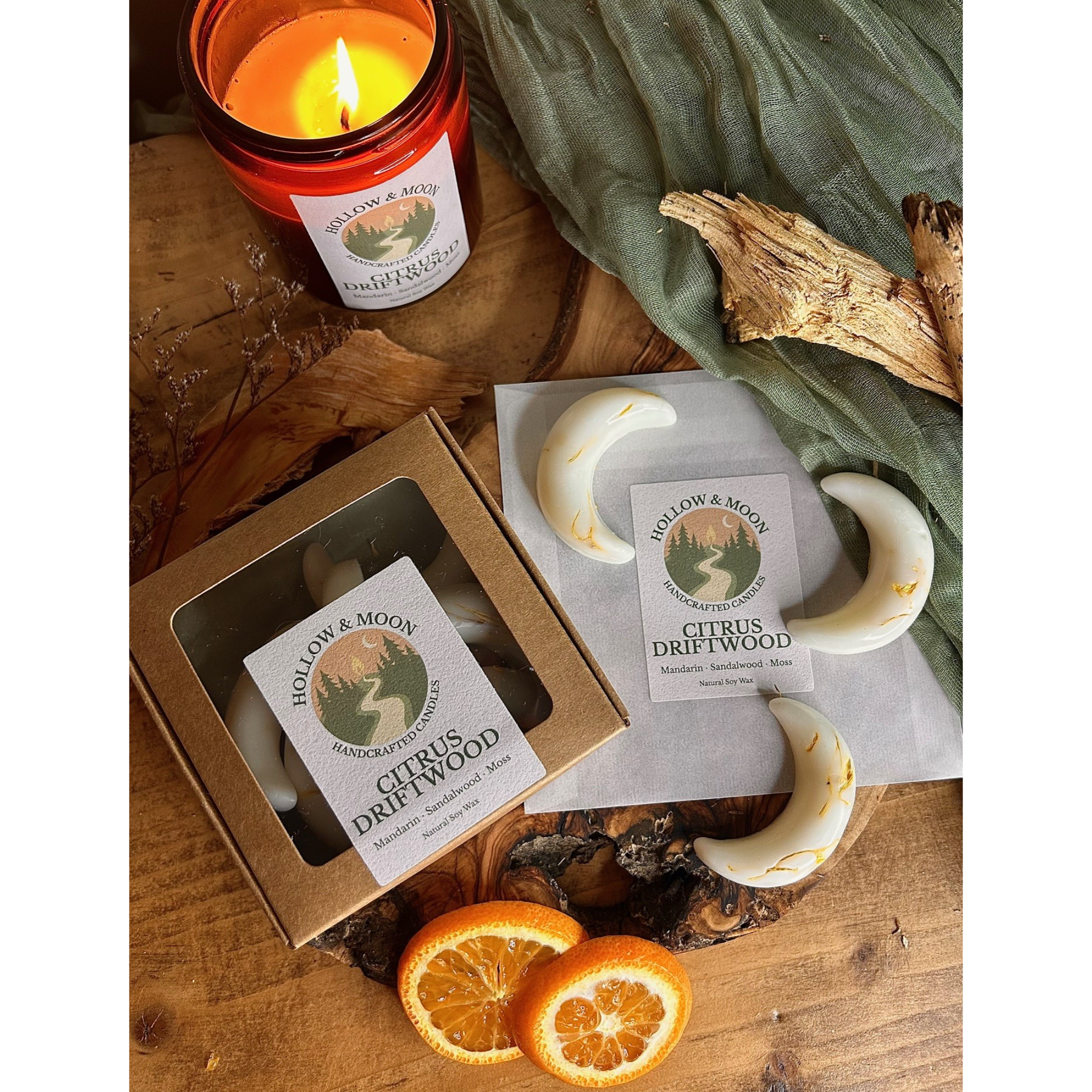 Citrus Driftwood - Wax Moon Melts