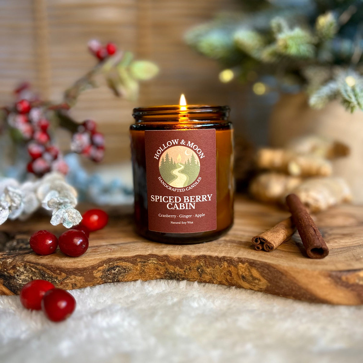 Spiced Berry Cabin - Candle Jar